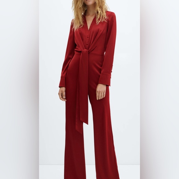 Mango Satin Jumpsuit NWT - Picture 5 of 7